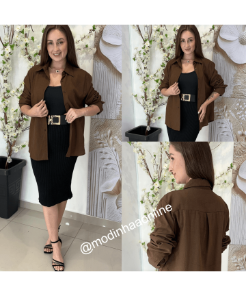 Camisa Natalia Marrom